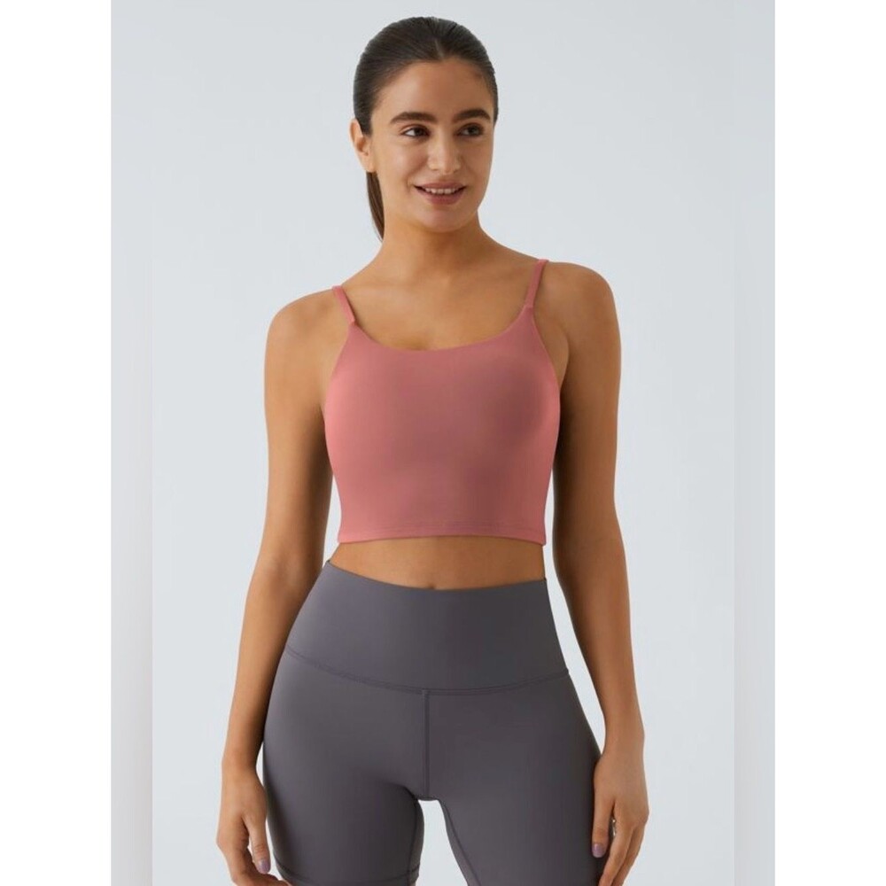 Halara Mom+Kid Collection- Girls Padded Workout Cropped Low Support Tank Top